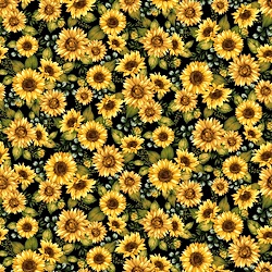 Black - Large Sunflower